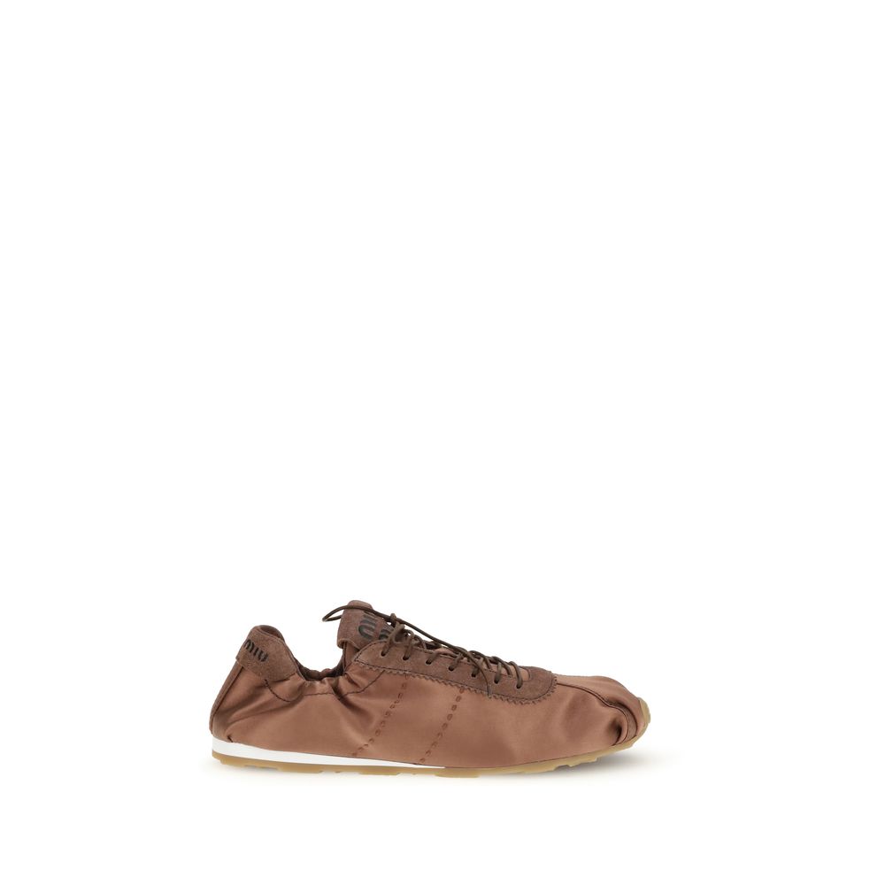 Miu Miu – Sneakers Plume en satin