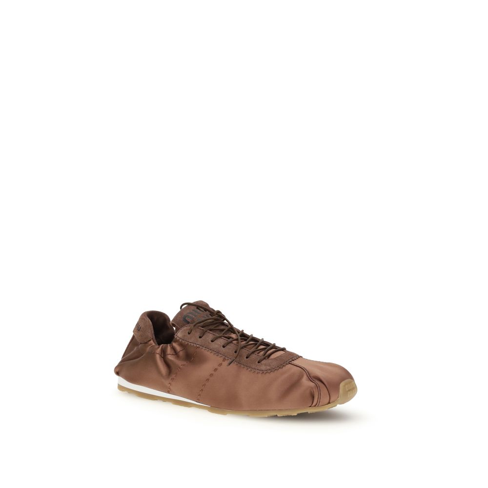 Miu Miu – Sneakers Plume en satin