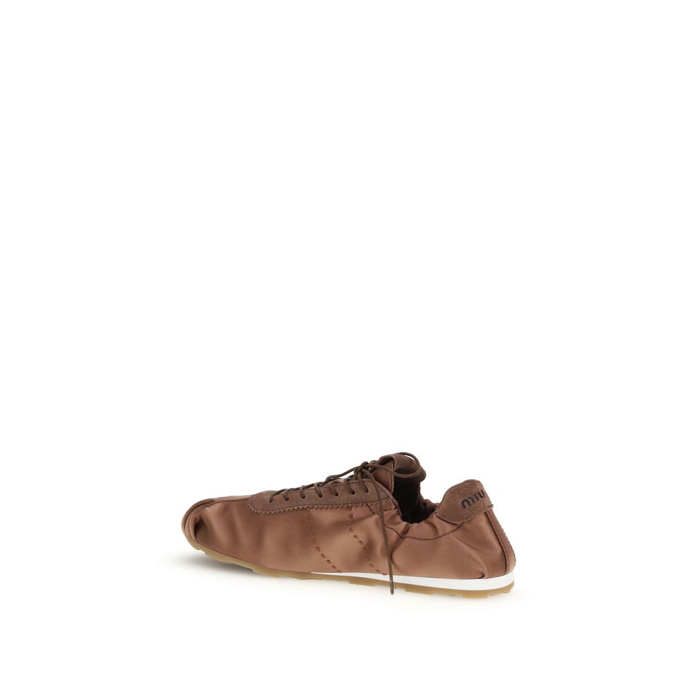 Miu Miu – Sneakers Plume en satin