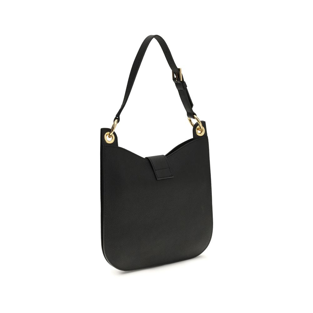 Black Calf Leather Bos Taurus Shoulder Bag