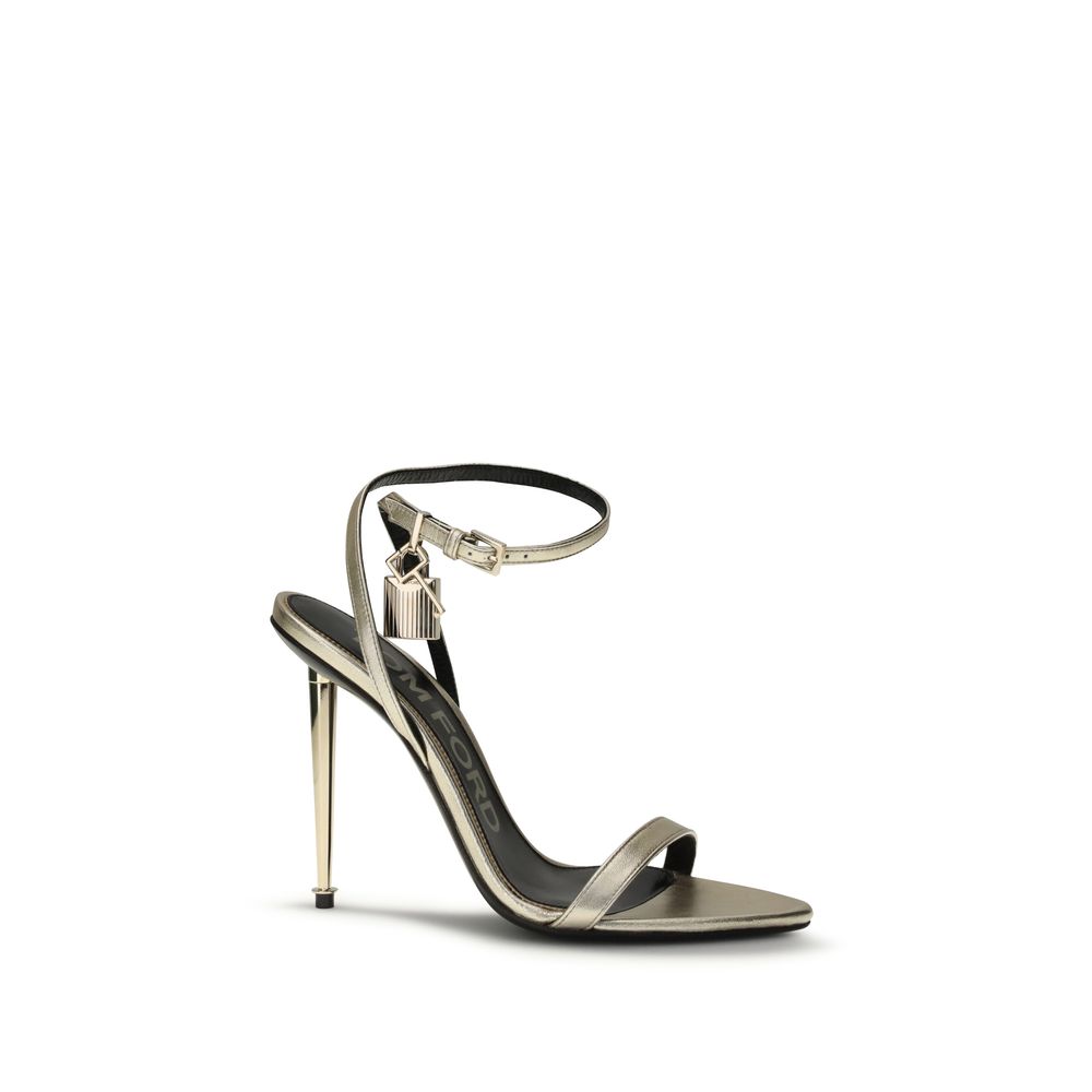 Tom Ford – Escarpins en cuir verni avec bride cheville