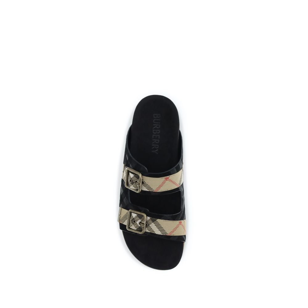 Multicolor Rubber Flat Sandals