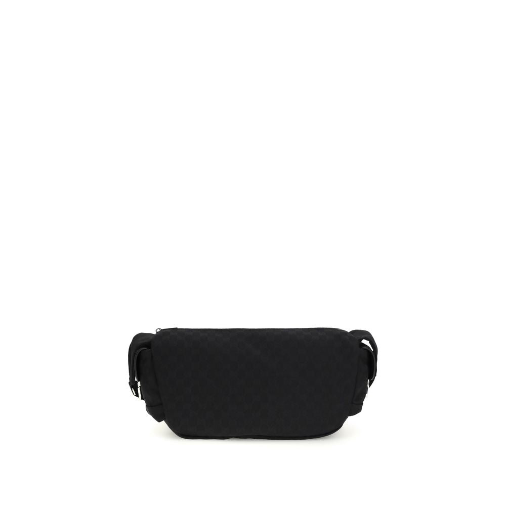 Black Polyester Shoulder Bag