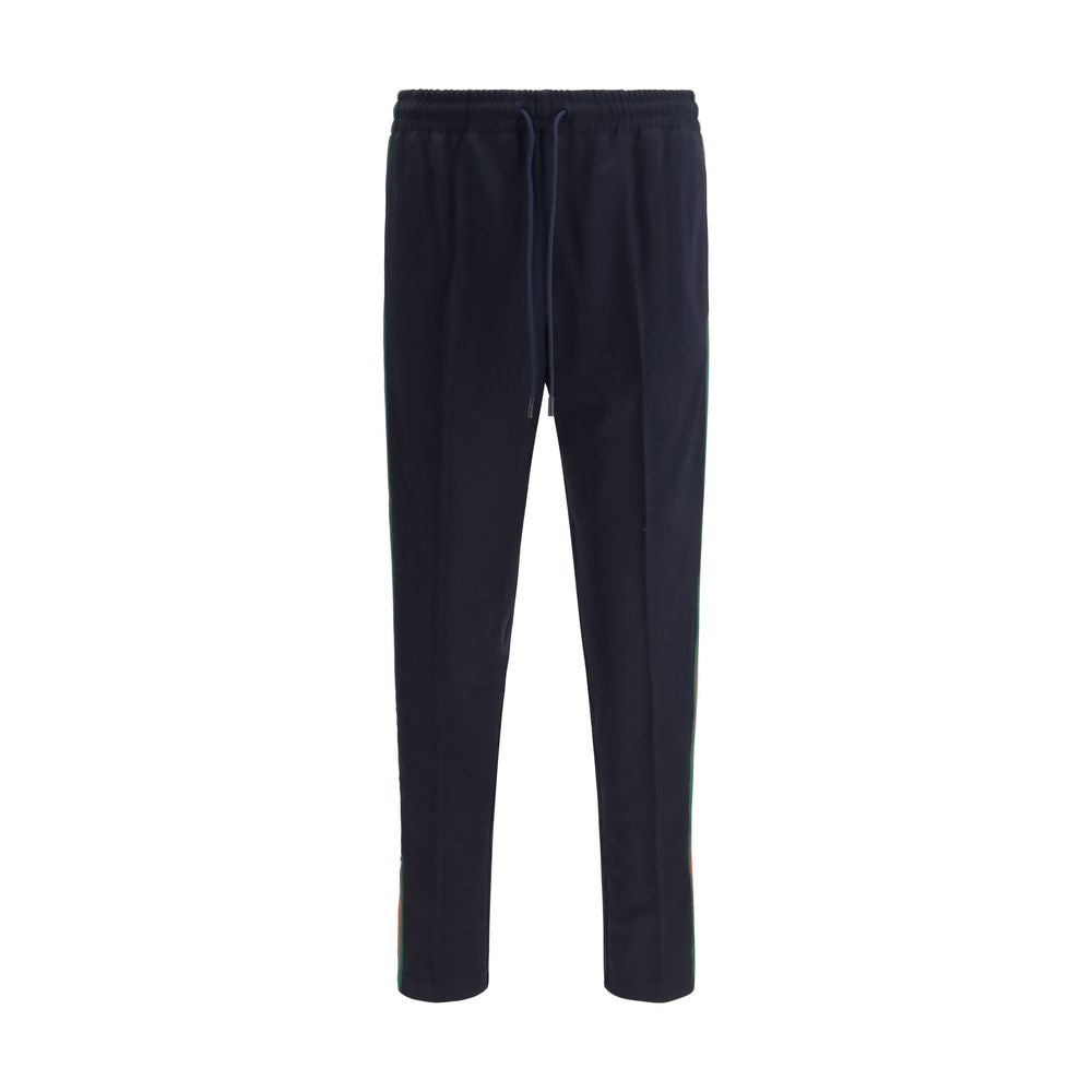 Blue Polyester Joggers (Workout Pants)