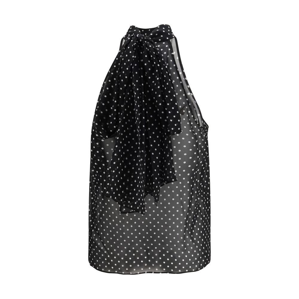 Black Silk Pattern Shirt