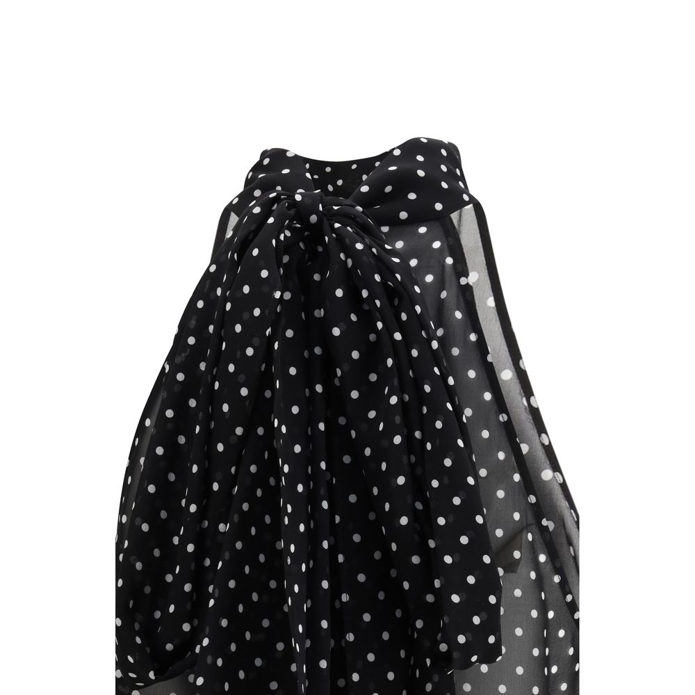 Black Silk Pattern Shirt