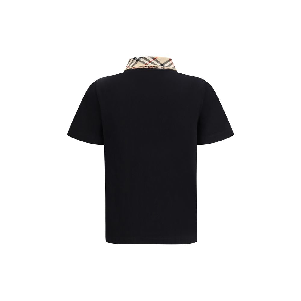 Black Cotton Polo Shirt