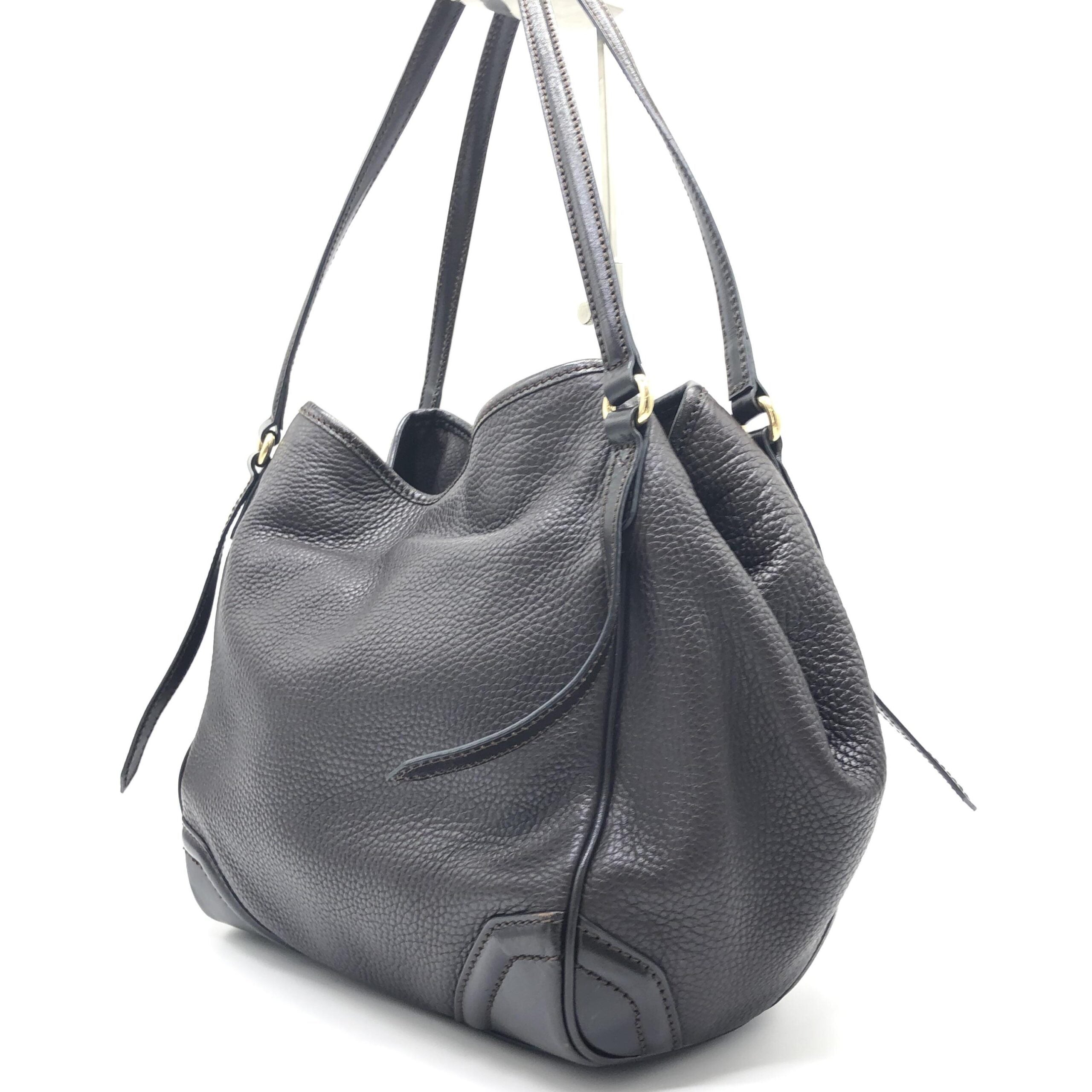 Dark Leather Tote