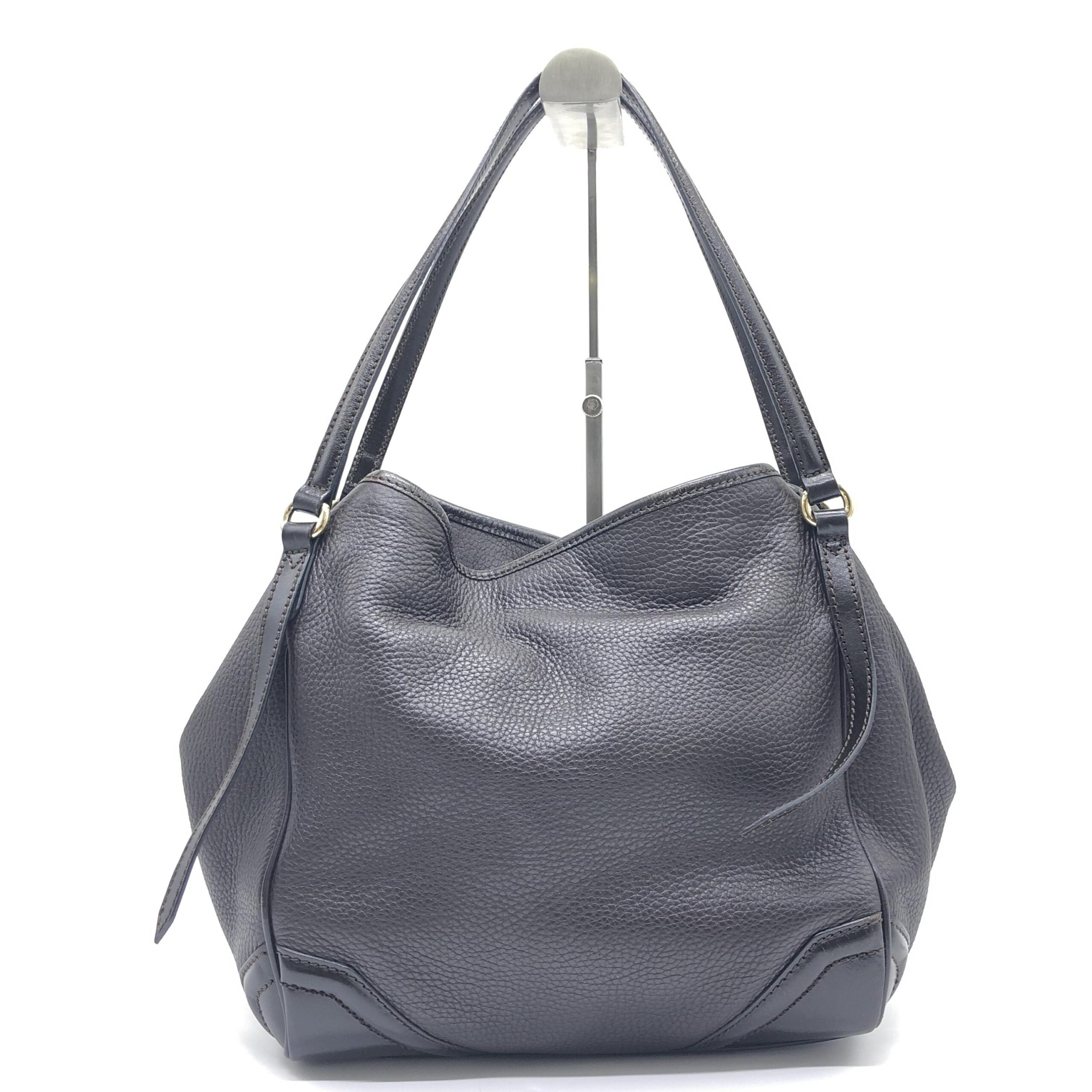 Dark Leather Tote