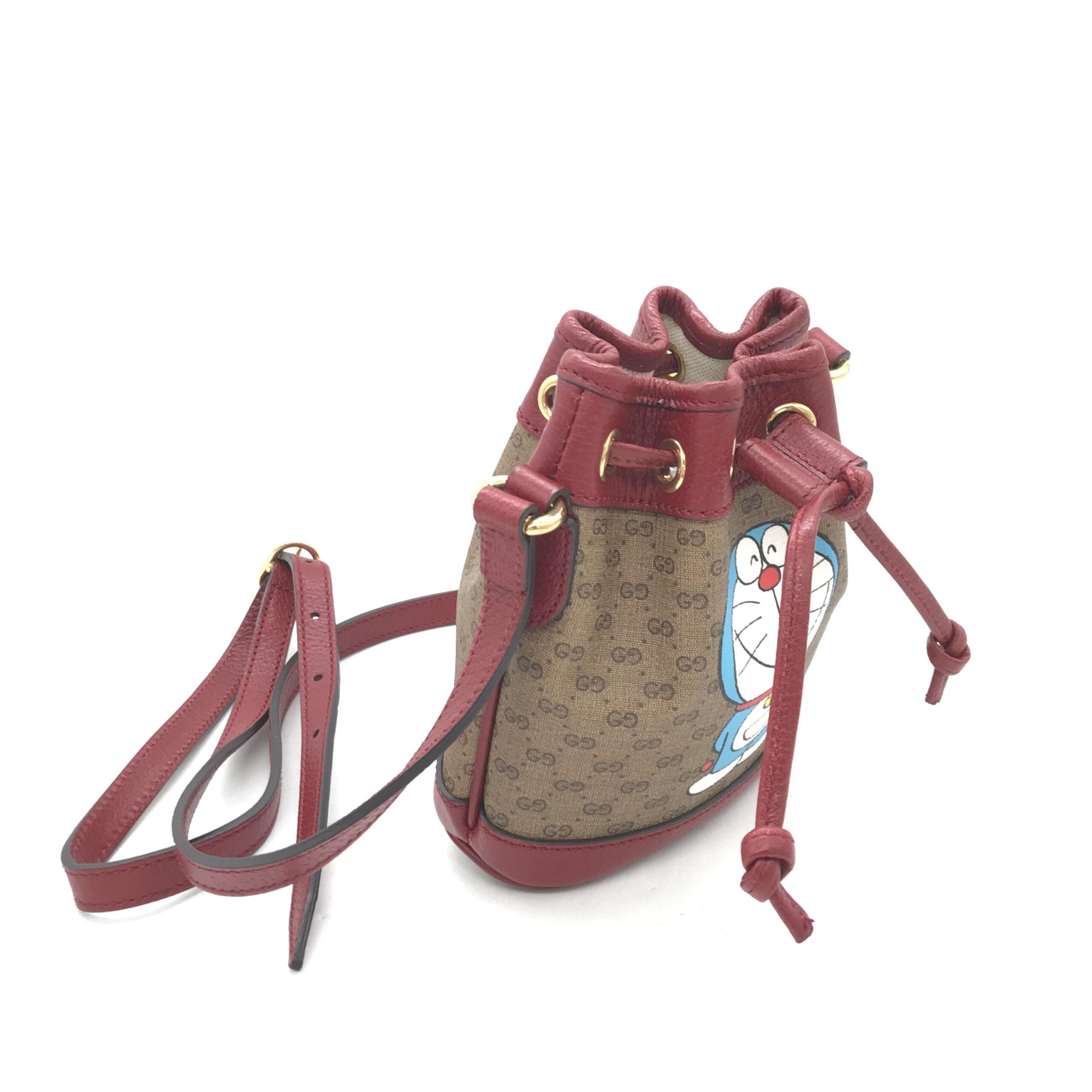 Doraemon X Gucci Coated Canvas Bucket Bag