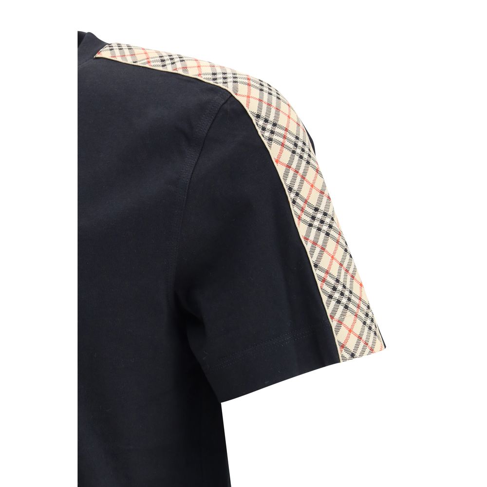 Burberry – T-shirt Jwear en coton avec bandes Archive Check