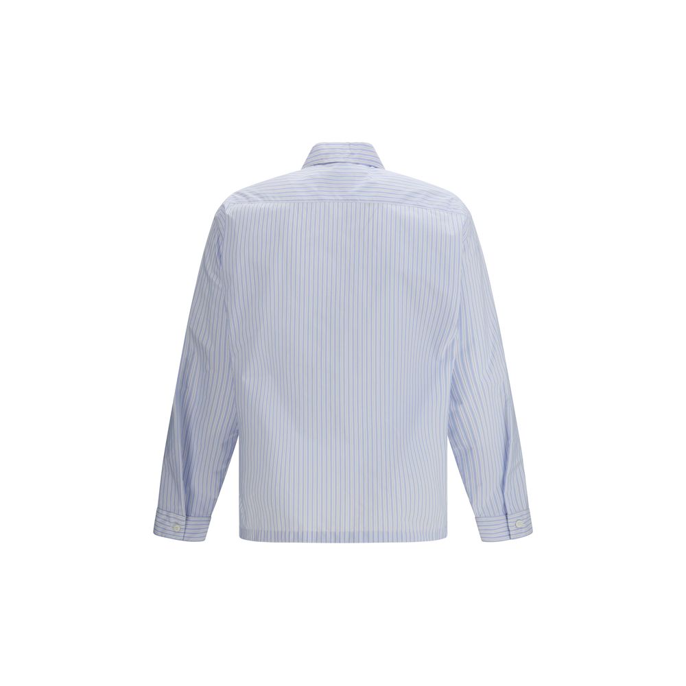 Blue Polyamide Pattern Shirt