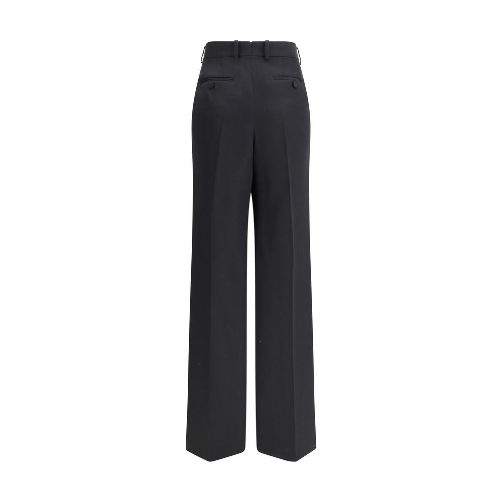 Tom Ford — Pantalon habillé noir en laine à plis doubles
