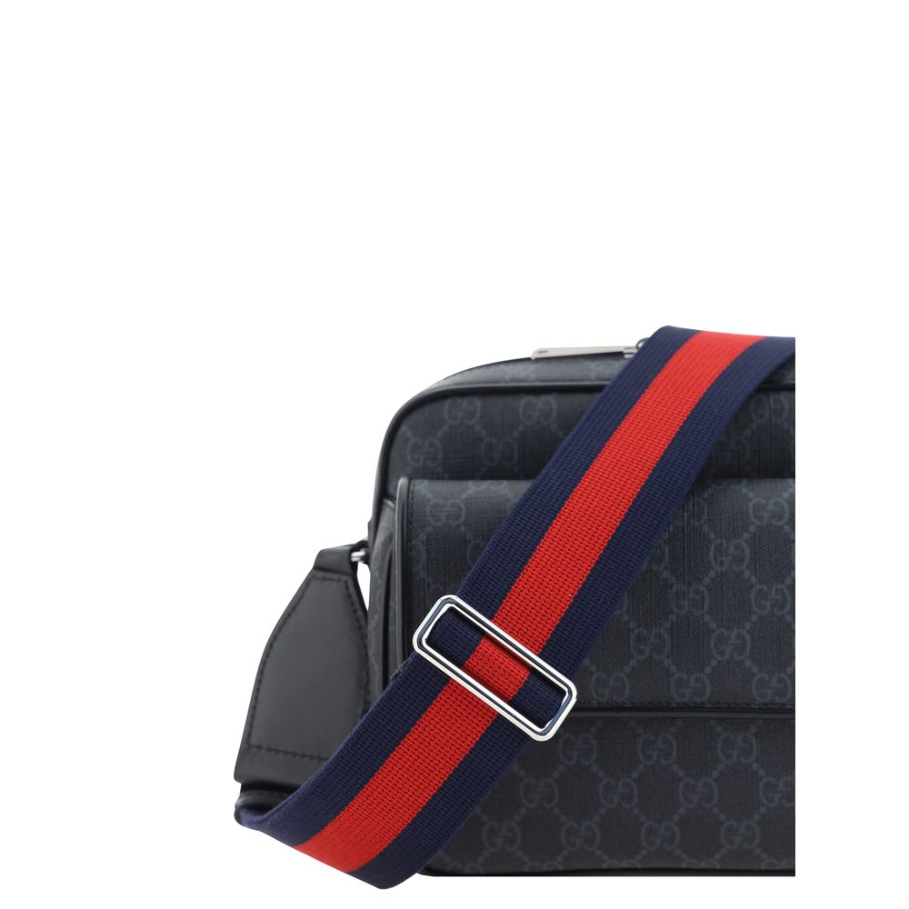 Gucci — Sac bandoulière gris en jacquard GG