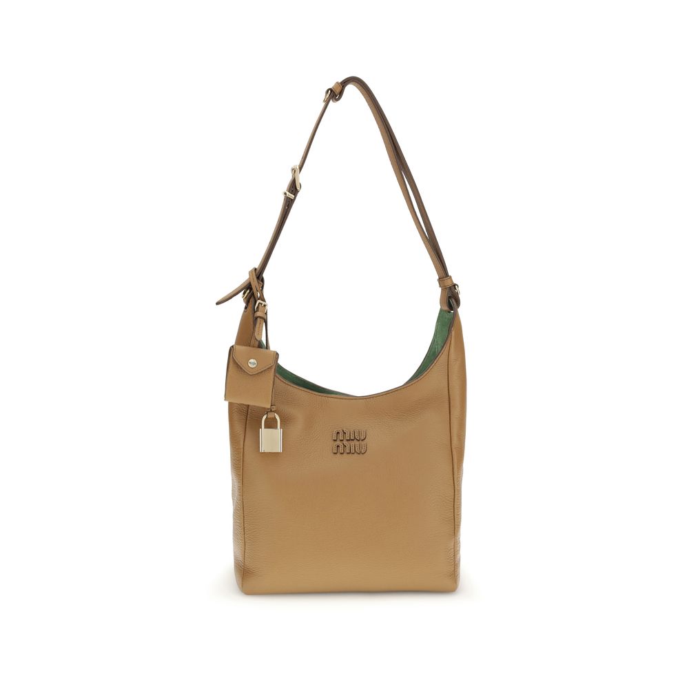 Miu Miu – Sac porté épaule en cuir grainé
