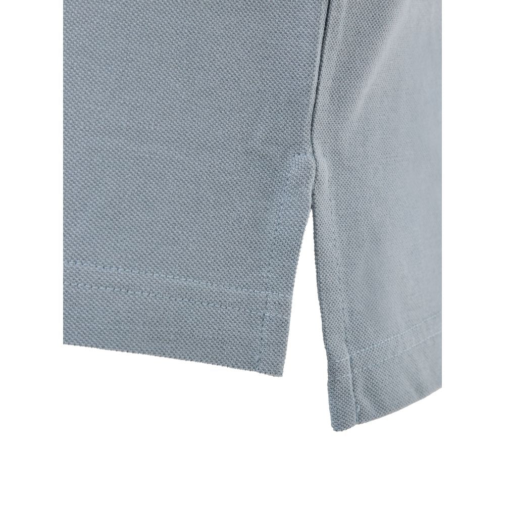 Tom Ford — Polo bleu coton et soie