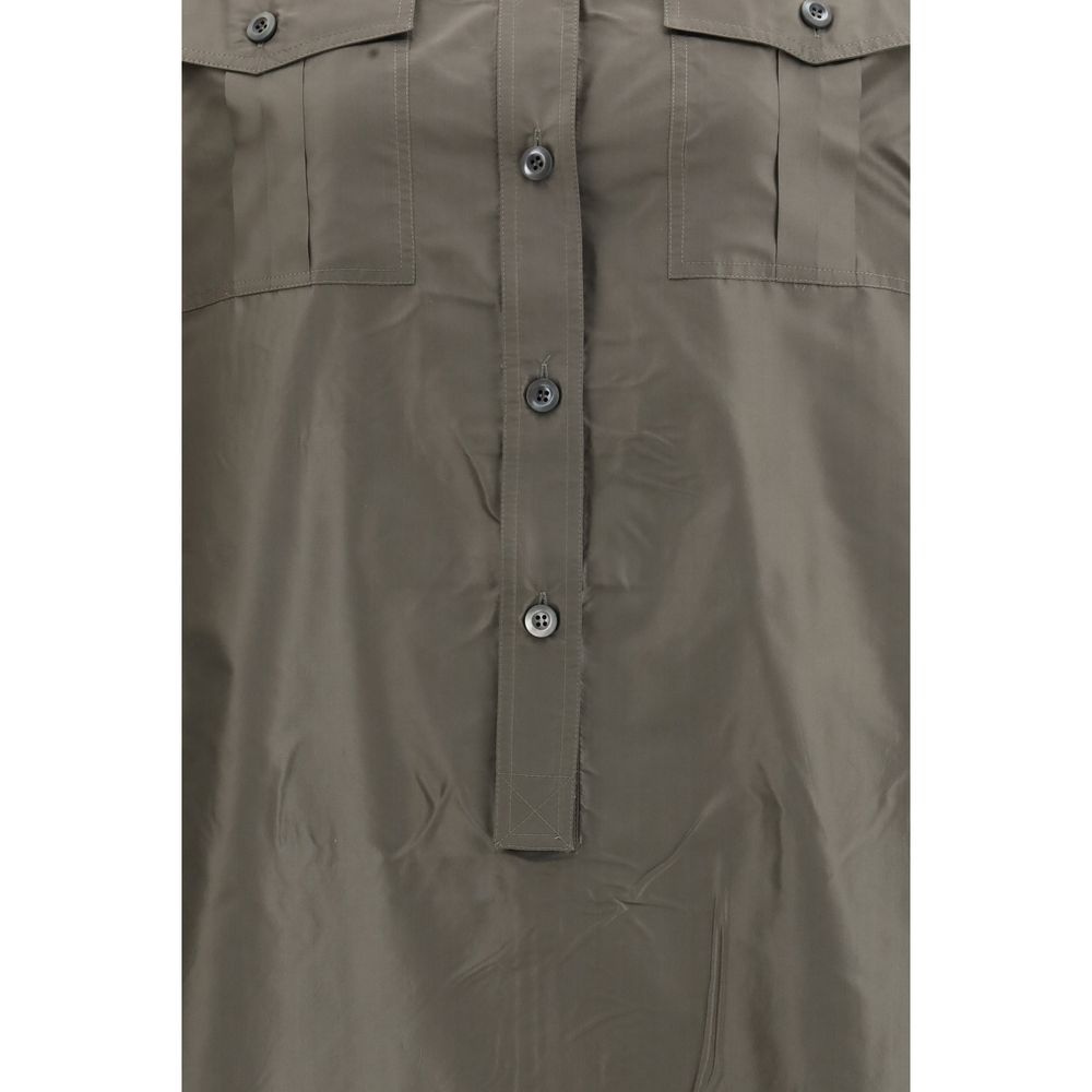 Prada — Robe casual bicolore en soie