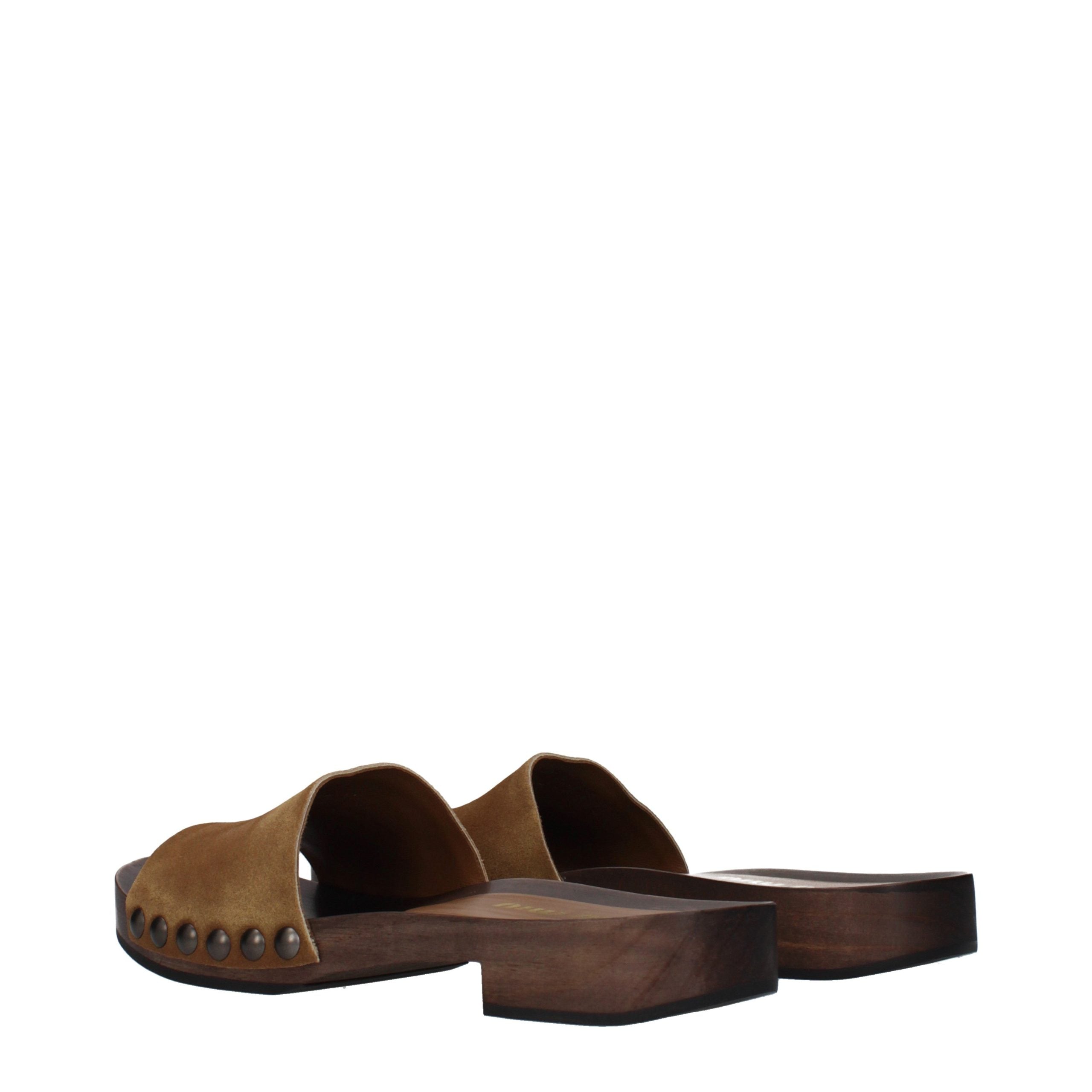 Brown Leather Slippers