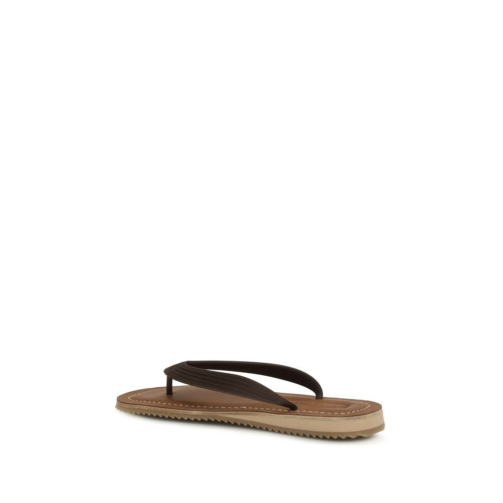 Miu Miu – Sandales flip-flop en cuir