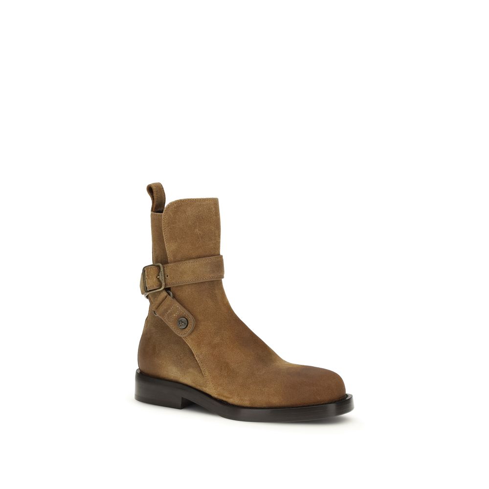 Burberry – Bottes en suède avec boucles ajustables