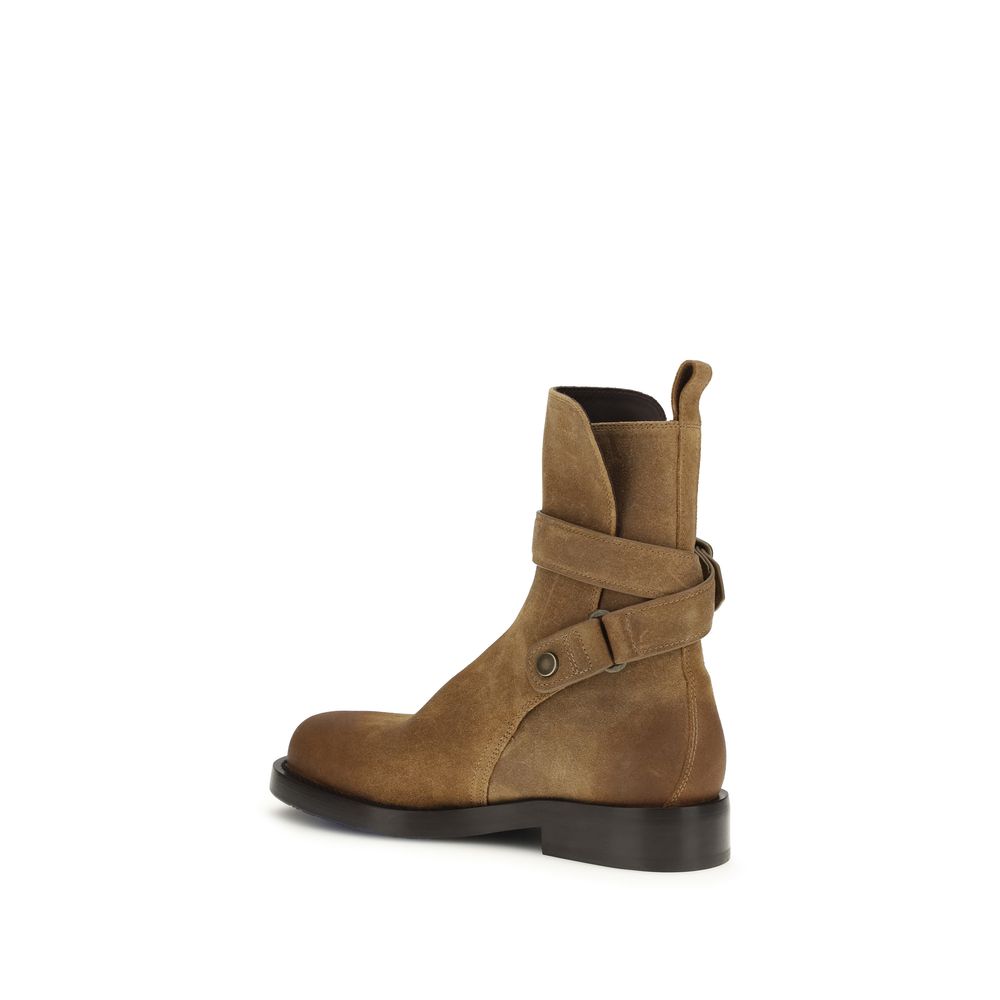 Burberry – Bottes en suède avec boucles ajustables
