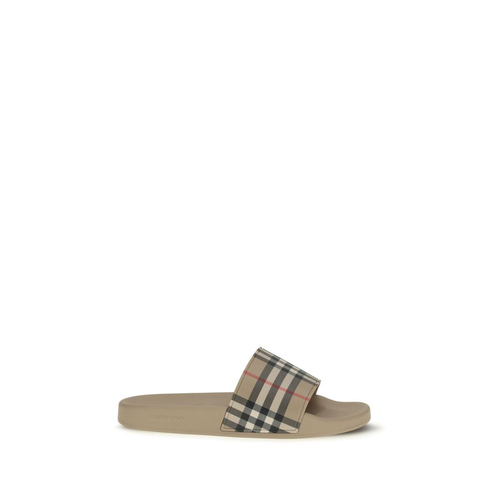 Burberry – Slippers Check en caoutchouc