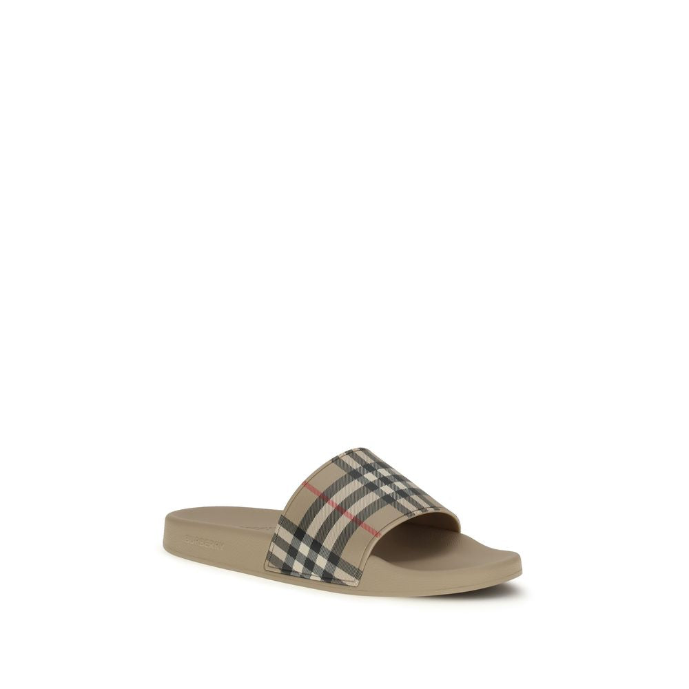 Burberry – Slippers Check en caoutchouc