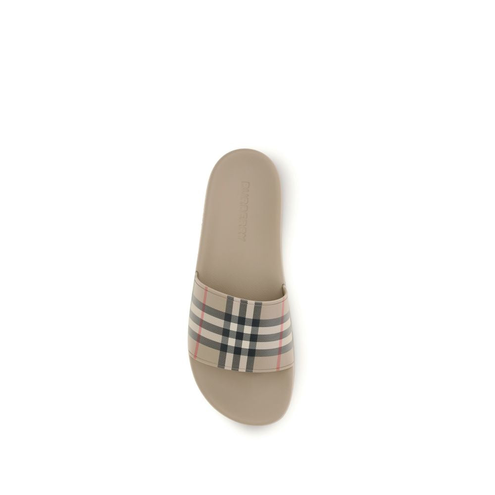 Burberry – Slippers Check en caoutchouc