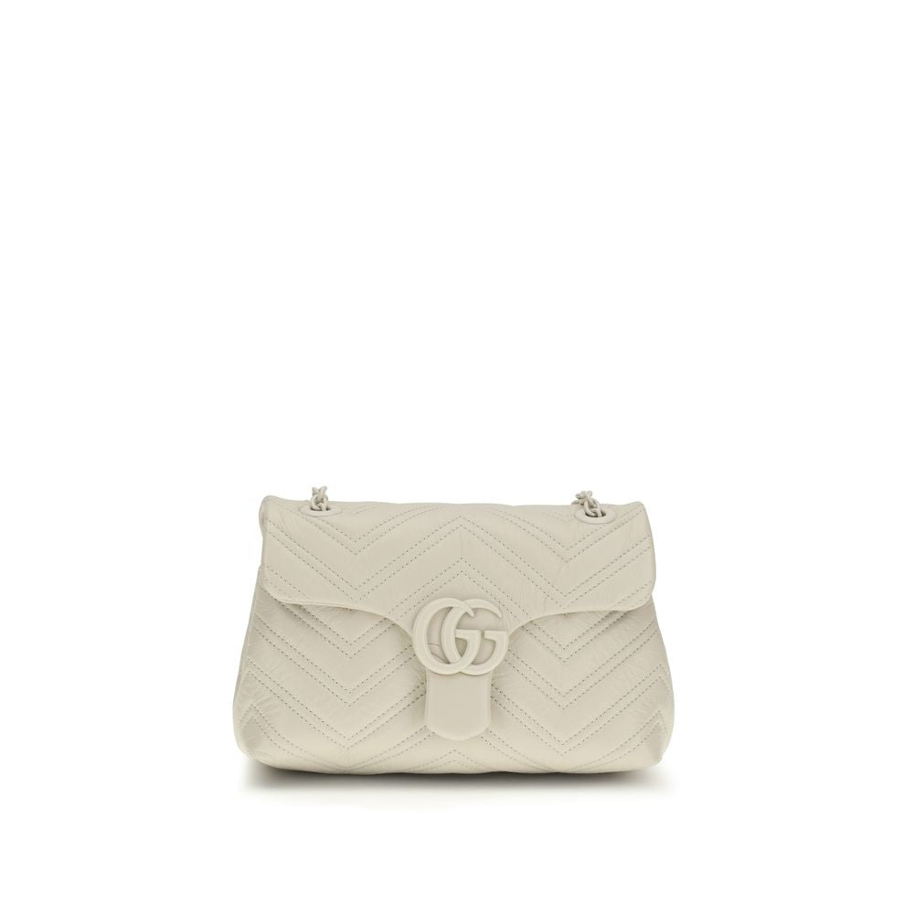 Gucci — Sac à épaule GG Marmont en cuir beige