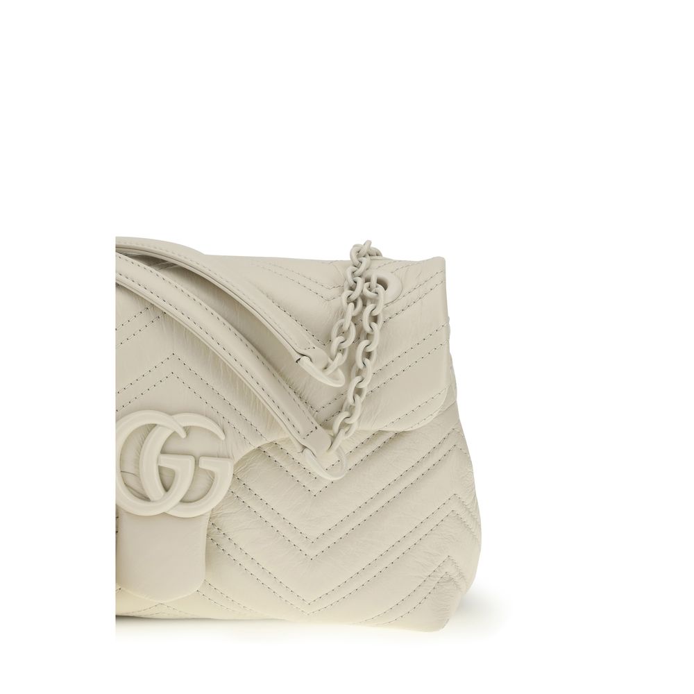 Gucci — Sac à épaule GG Marmont en cuir beige
