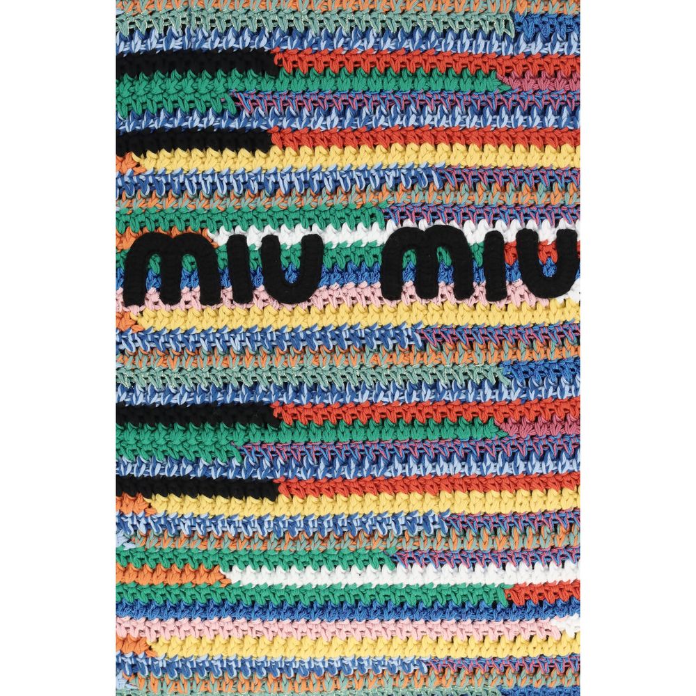 Miu Miu – Tote bag crochet avec logo brodé