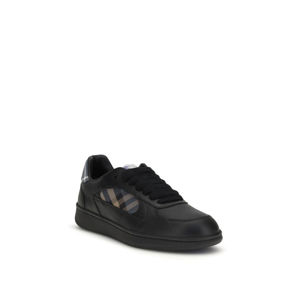 Burberry — Sneakers basses Terrace en cuir noir