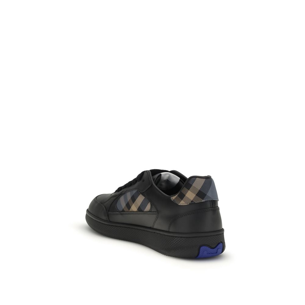 Burberry — Sneakers basses Terrace en cuir noir