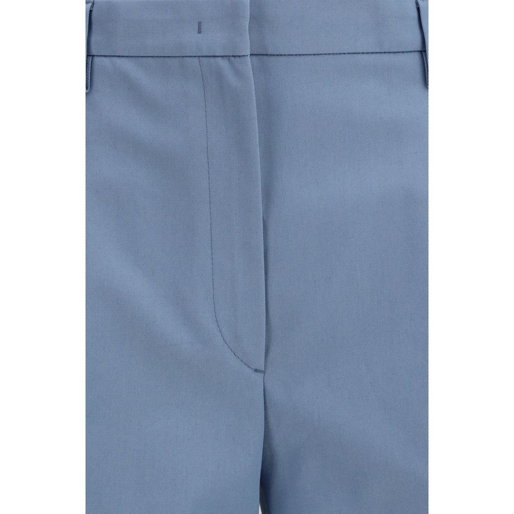 Prada — Pantalon chino bleu en coton (Coupe droite)