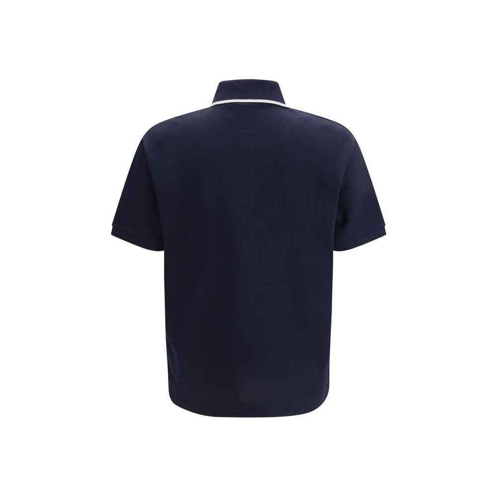 Gucci – Polo en piqué de coton stretch avec logo brodé