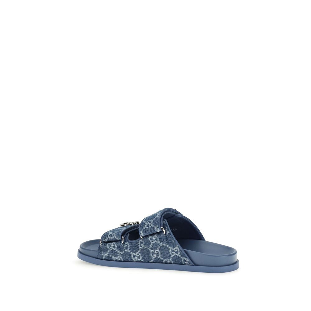 Gucci – Sandales GG Logo en denim