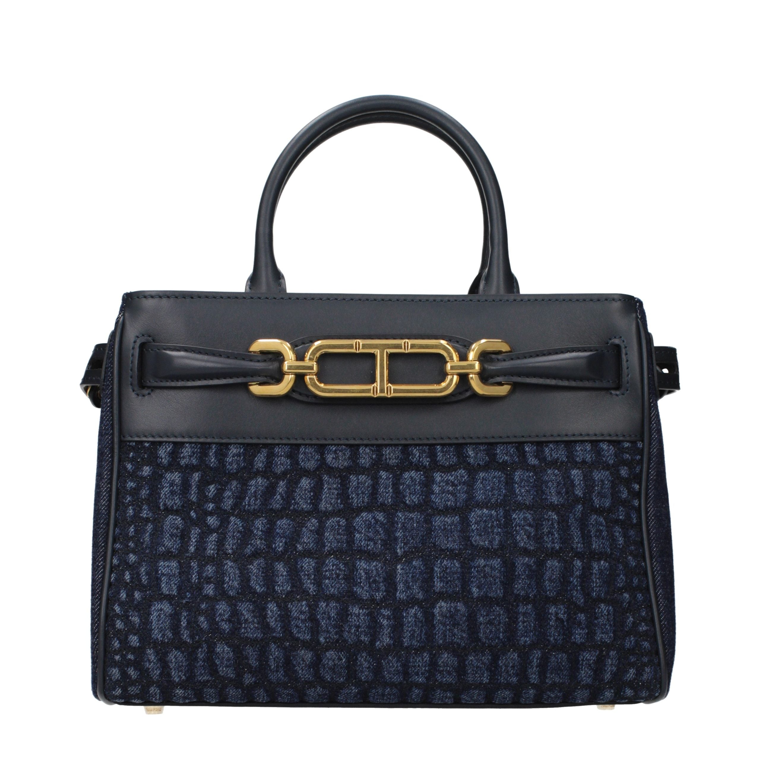 Tom Ford – Sac à main en tissu bleu avec détails signature