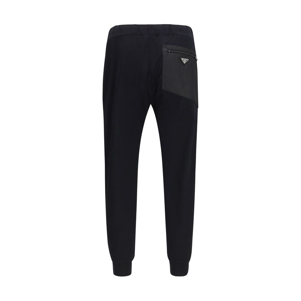 Prada – Pantalon à cordon de serrage avec logo triangle