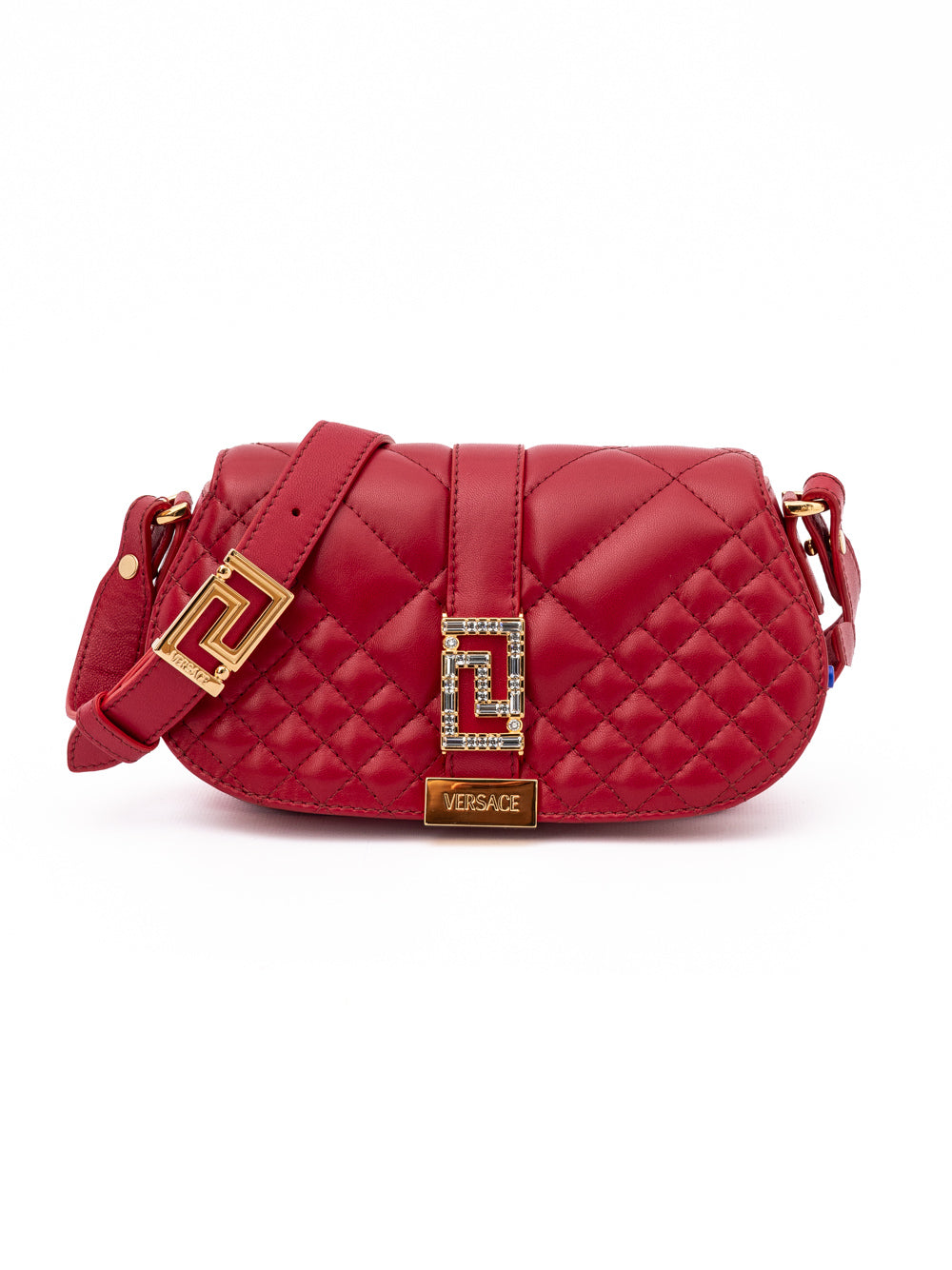 Versace — Sac porté épaule matelassé en cuir d’agneau