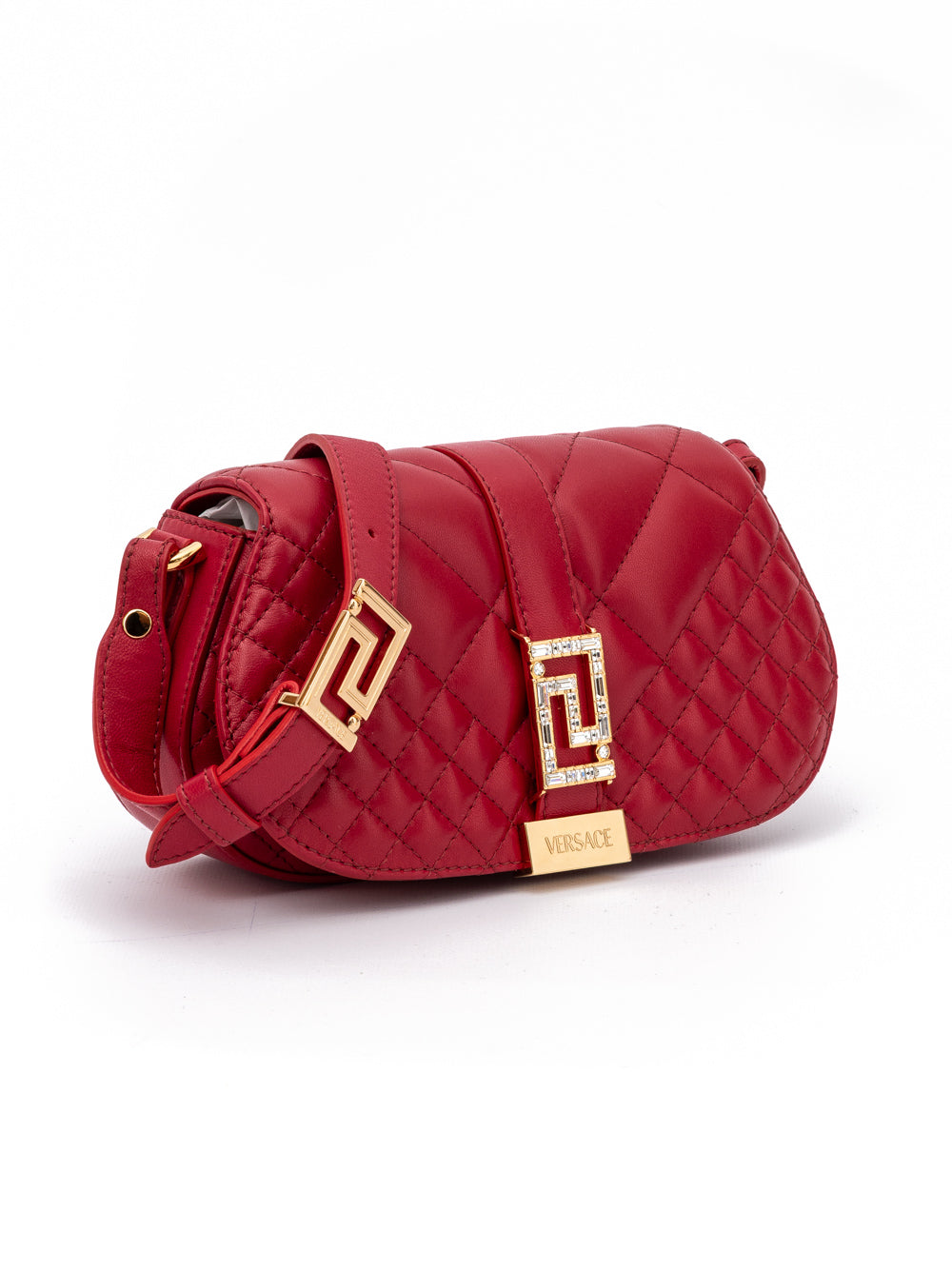 Versace — Sac porté épaule matelassé en cuir d’agneau