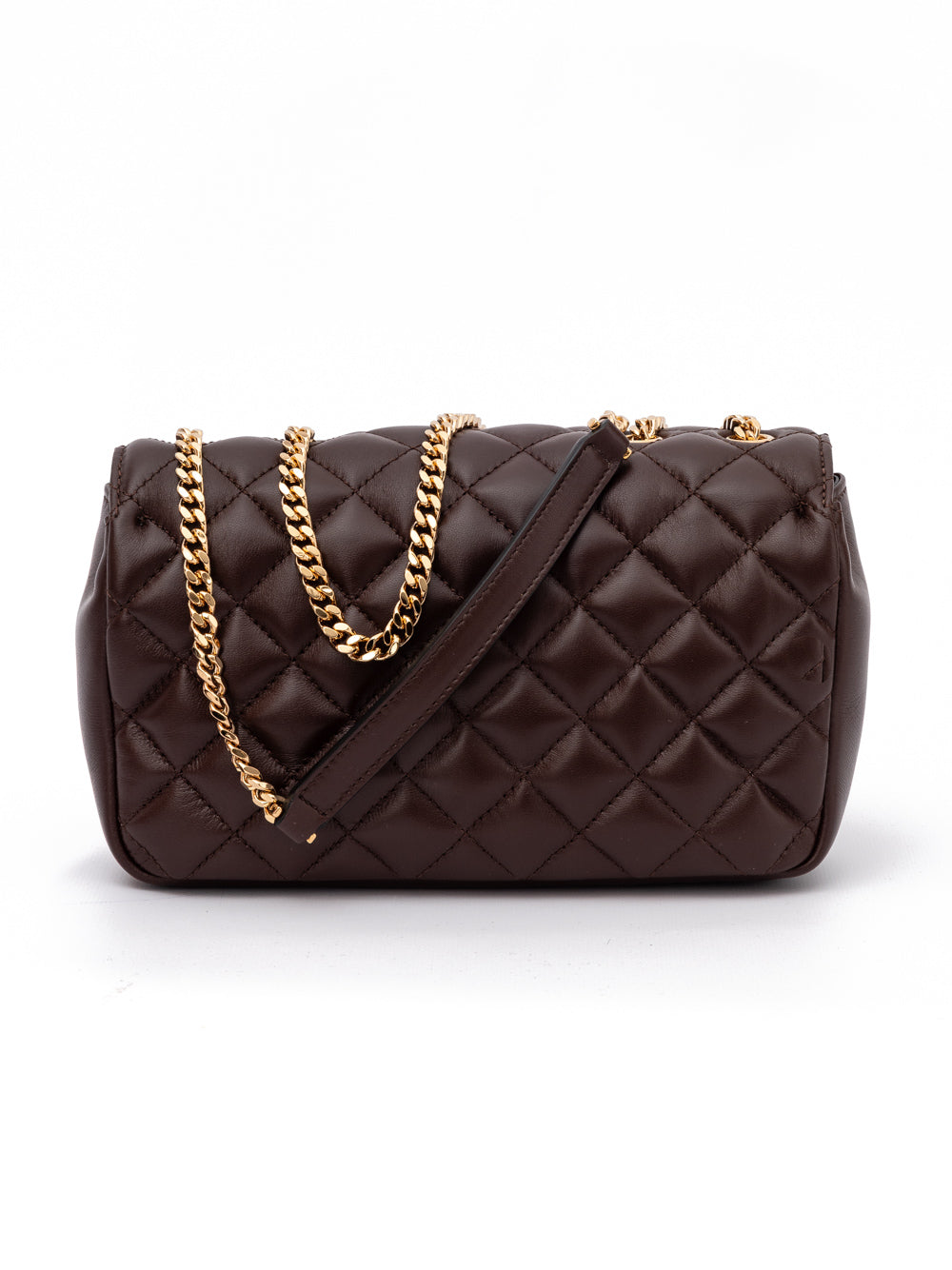 Versace — Sac porté épaule matelassé en cuir