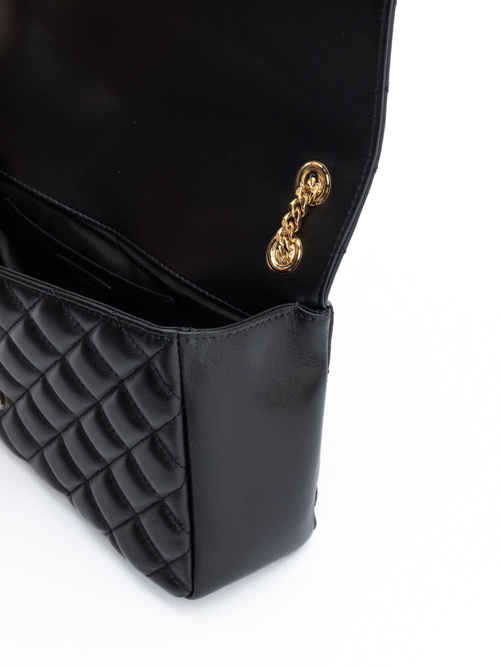 Versace — Sac porté épaule matelassé en cuir