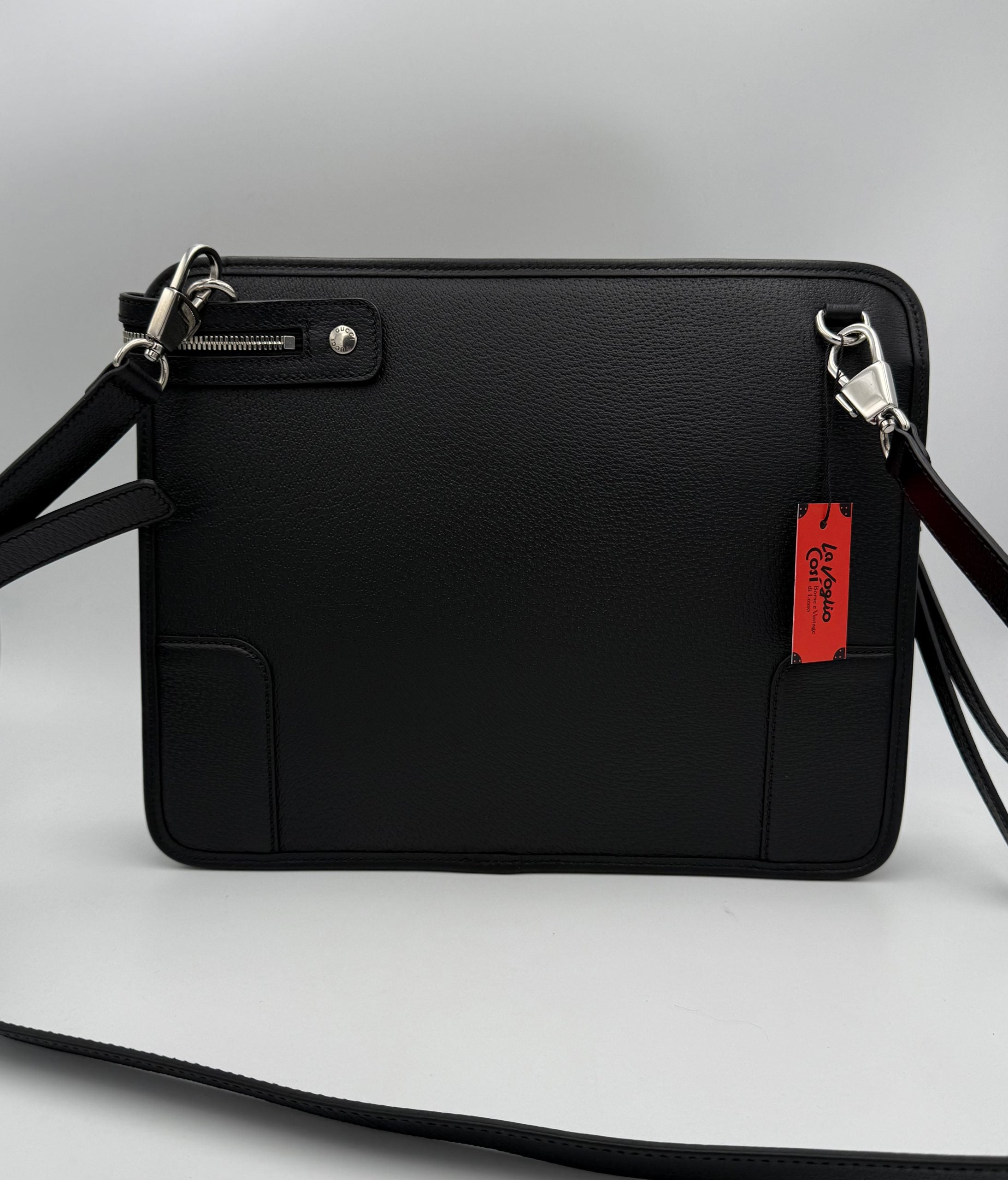 Gucci – Sac porté épaule GG en cuir martelé (Mini Shopping)