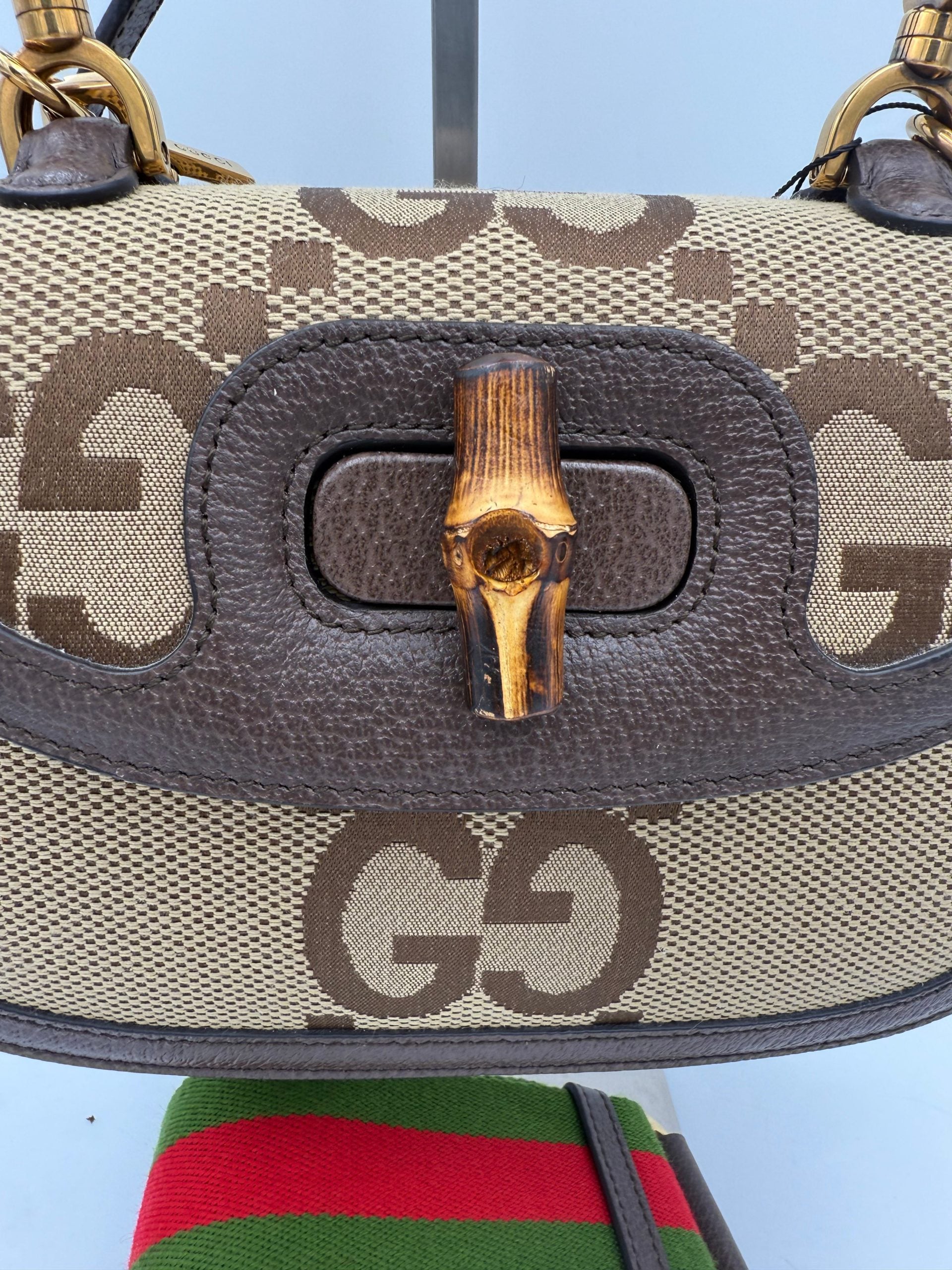 Gucci – Sac Bamboo 1947 en toile GG Jumbo