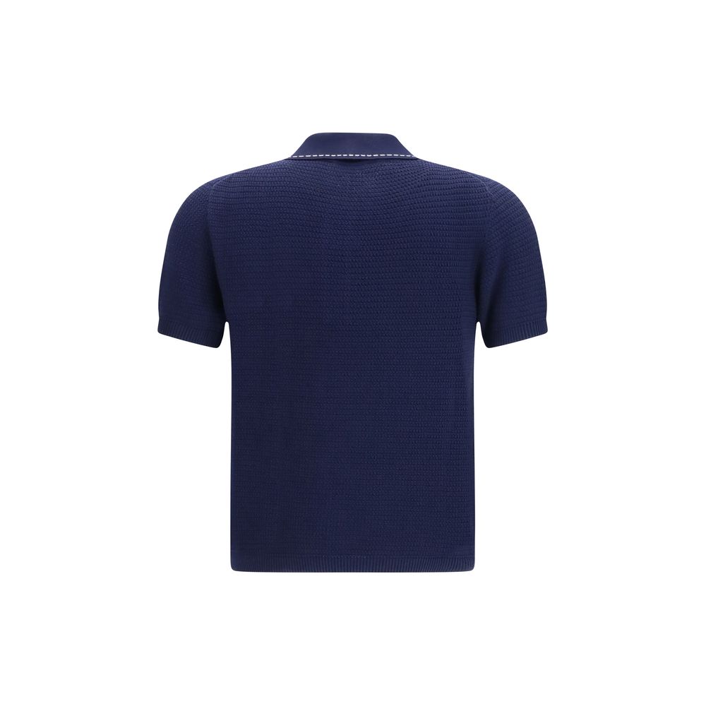 Versace – Polo en coton avec détails Medusa
