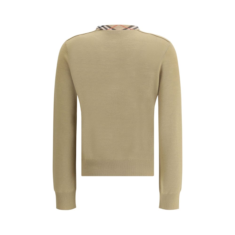 Burberry – Cardigan en laine avec détail Archivio Check