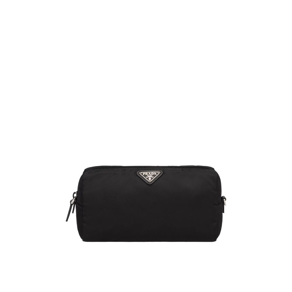 Prada – Pochette en nylon avec logo frontal