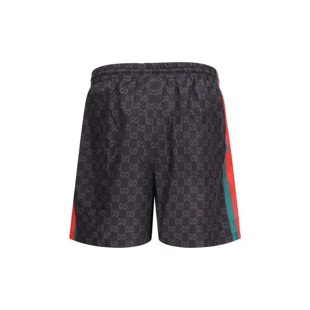 Gucci – Short de bain en nylon jacquard GG