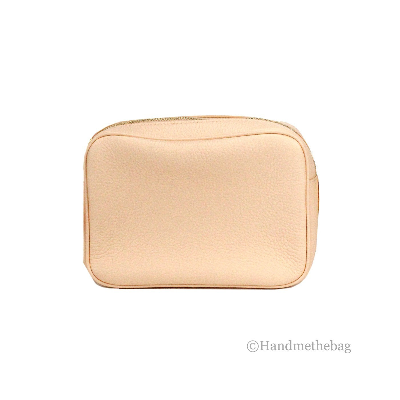 Burberry – Sac camera crossbody en cuir grainé rose pêche