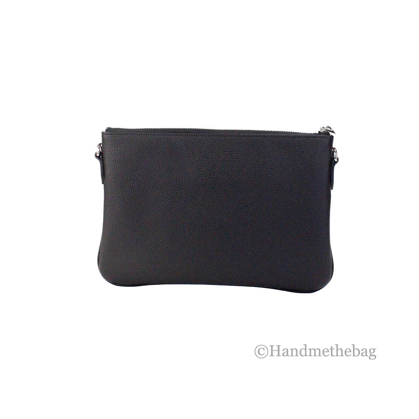 Burberry – Pochette crossbody Peyton Monogram en cuir noir